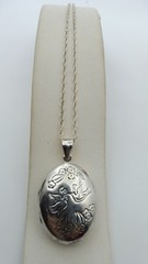 Vintage London 925 Sterling Silver Locket Pendant How Do I Love Thee? UK Sonnet