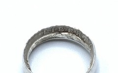 United States of America Quarter Dollar Coin 900 Silver Band Ring ~ Sz. 5.5