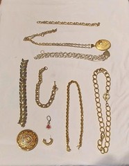 Lot Of 10 Random Costume/Gold Pieces Of Jewelry PLEASE SEE ALL PHOTOS