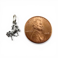 TINY Sterling Silver Unicorn Charm SMALL Miniature FINDING Bracelet CRAFT