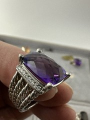 13 New Vintage Rings Resellers Mixed Lot- Various Gem Stones 925 Sterling Silver