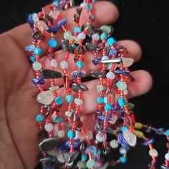 New Vintage Multi Stones Turquoise Quartz Lapis Hematite Necklaces 30″L Lot of 3