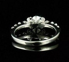 Art Deco Style Round Cut Lab Created Diamond 925 Silver Women’s Anniversary Ring