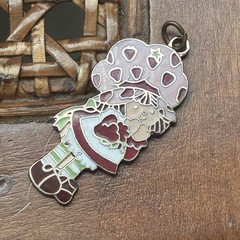 Vintage 80s Strawberry Shortcake Pendant Charm