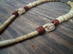 Vintage Tribal Style Necklace Wooden Other Unknown Carved Turtle Ancestral Mask