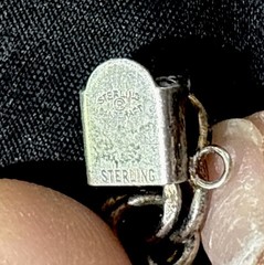 Vintage Danecraft 925 Sterling Silver Charm Bracelet With 12 Non Silver Charms