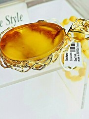 14K Gold Filled Genuine Vintage Baltic Amber Necklace Butterscotch Polish 老琥珀