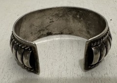 Vintage TC Sterling Cuff Bracelet 925 Mexico 44grams