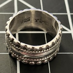 Women’s Vintage Sterling Silver 925 Mexico Ring, Size 7, 11 Grams+