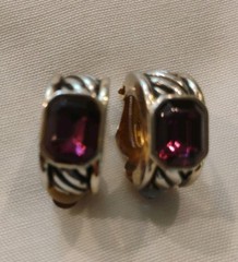 Eleven Pair Lot Vintage Clip On Earrings Mixed Metals Some Signed