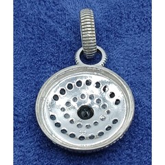 Vintage Pave-Set Black Spinel & Cubic Zirconia Evil Eye Pendant Necklace