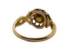 Victorian Era Rose Cut Diamond Engagement Ring