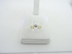 18K Gold Antique Rose Cut 0.10 CT Diamond Engagement Ring Vintage Size 5.5
