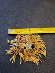 Dominic De Tora Vintage Women’s Brooch Pin/pendant Shaggy Dog