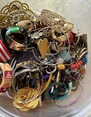 Over 1 Lb VTG to Now Single Earrings Craft Repurpose Pierce Mix Style Lot