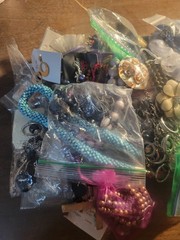 Vtg Lot Of Costume Jewelry & Misc For Parts Repair Crafts Some Wearable 4 Lbs