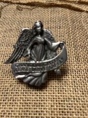 Silver Tone Angel Pin Brooch Christmas Fashion Jewelry Unisex Adults