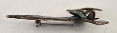 Bill Worrell Signed 2.5″ Shaman #116 Brooch Pin Patinaed Bronze 1996