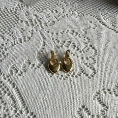 Vintage Gold Tone Teardrop Dangle/Drop Clip-On Earrings for Women, No Stone