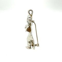 Vintage Fratelli Peruzzi Silver Two Angels Embracing Cherubs Brooch Pendant