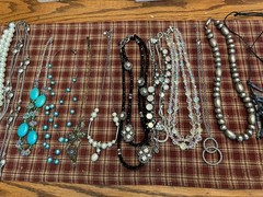 Huge Lot Of Necklaces Used