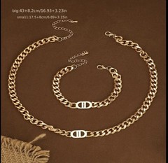 Luxury French Romantic Vintage Style Jewelry Set Elegant Zinc Alloy Necklace