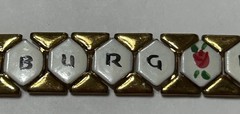 Vintage St Petersburg Florida Bracelet Souvenir Tourist Enamel Brass Plated