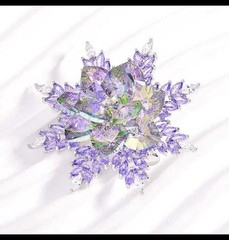 Starry Amethyst Floral Cluster Brooch”