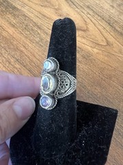Spectacular lot of vintage 925 silver rings in various designs and sizes