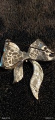 Cute for all occasions Black and Gold Polka Dot Bow Enamel Brooch Pin
