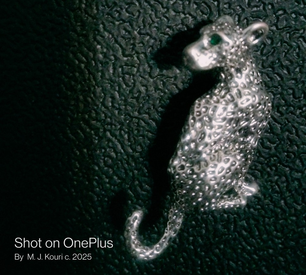 Betty White’s Silver & Emerald Leopard Brooch