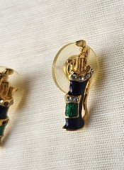 Vintage Pin And Matching Earrings