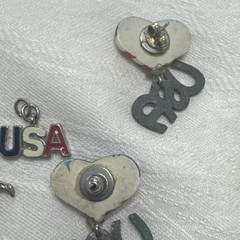 VTG 4th Of July Costume Jewelry LotCarolee Brooch USA 250th Birthday Celebration
