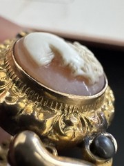 Antique Carmen by D.F. Briggs Co Adjustable Cameo Bracelet with Original Box!