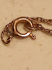 Vtg 14K GF Happy Birthday Pendant Necklace 1/20 Gold Filled 20″ w/Gift Box!