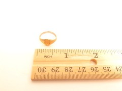 Vintage Gold Plated ESPO Esposito Signet Monogram Ring*Many Sizes & Letters A810