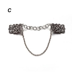 Vintage Flower Shawl & Cardigan Clip Brooch – Antique Zinc Alloy Sweater Collar