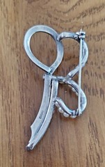 Vintage Japanese Sterling Silver Brooch with Pearls Handcrafted