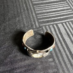 Native American watch cuff signed Lm