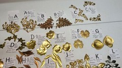 Huge Lot #69 All Flower Leaves BENDABLE 98% are Miriam Haskell Jewelry Findings