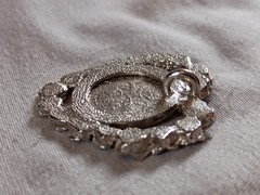 Vintage 1961 Great Britain Six Pence Coin Heart Pendant.