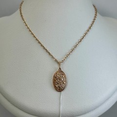 USSR Vintage Original Solid Rose Gold Pendant 583 14K Kyiv Ukraine 1980 1,72 g.