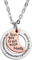 LParkin The Love Between Grandmother and Granddaughter is Forever Necklace