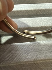 VTG, ANTIQUE BEAUTIFUL VICTORIAN EARLY 1879 HINGED CUFF BRACELET 1”3/4