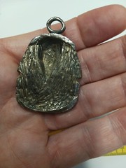 Vintage King Tut Medallion Necklace Head Large Egyptian King Tut Statue Figurine