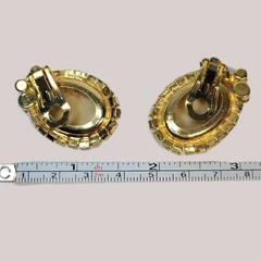 Juliana D&E Faux Honey Malachite Marble Bracelet Brooch Earrings Set Book Piece