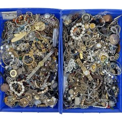 10 Pound Unsorted Tangled Jewelry Vintage Modern Wear Junk Treasure Hunt