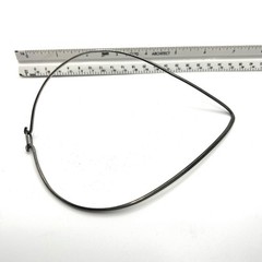 Vintage Escorcia Mexico 950 Silver Modernist Teardrop V-Shape Collar Necklace