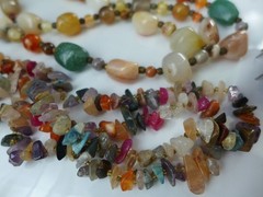 Estate find Vintage Modern Semi-precious stone set– Necklaces Earrings Bracelet