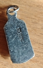 Antique Art Nouveau Dainty Petite Opal Trilogy Sterling Silver Small Pendant